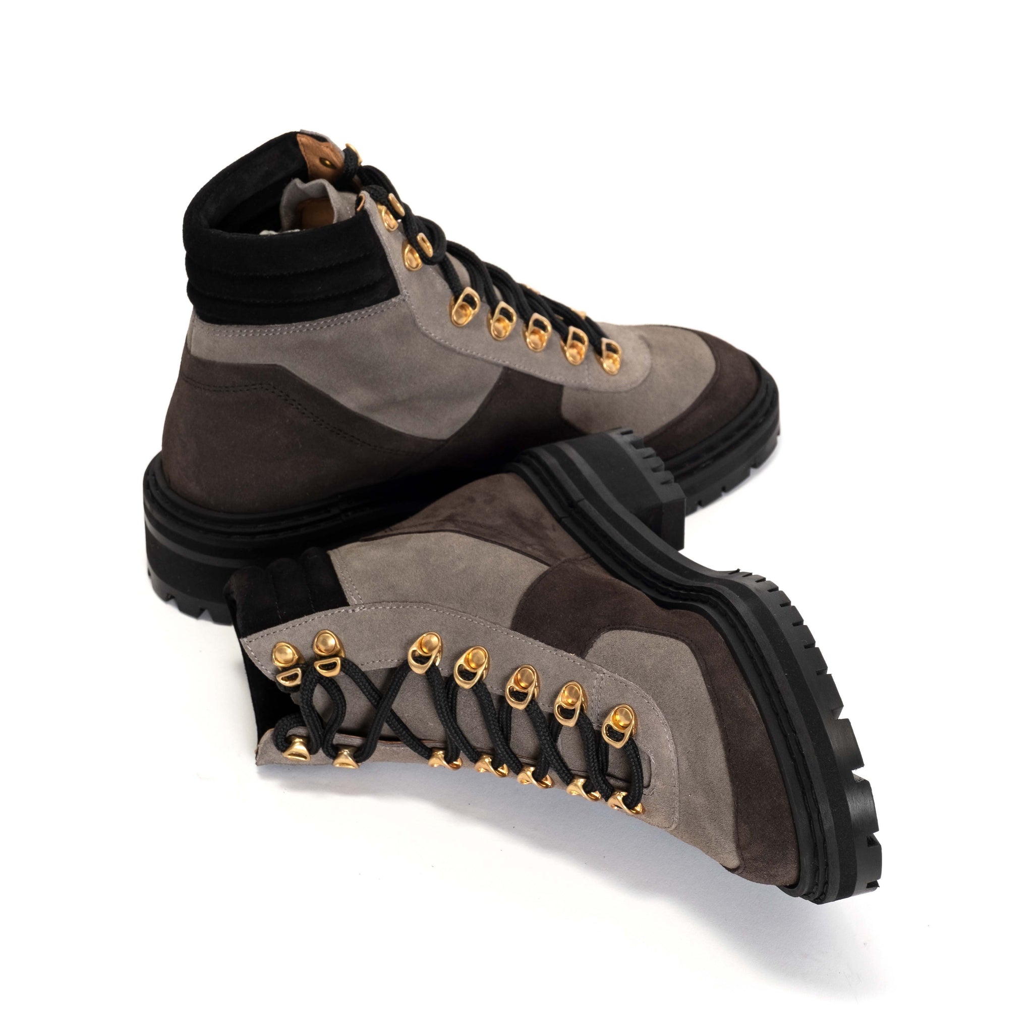 Tekka 30 Calf suede Shark grey, Mushroom & Off white - Anonymous Copenhagen