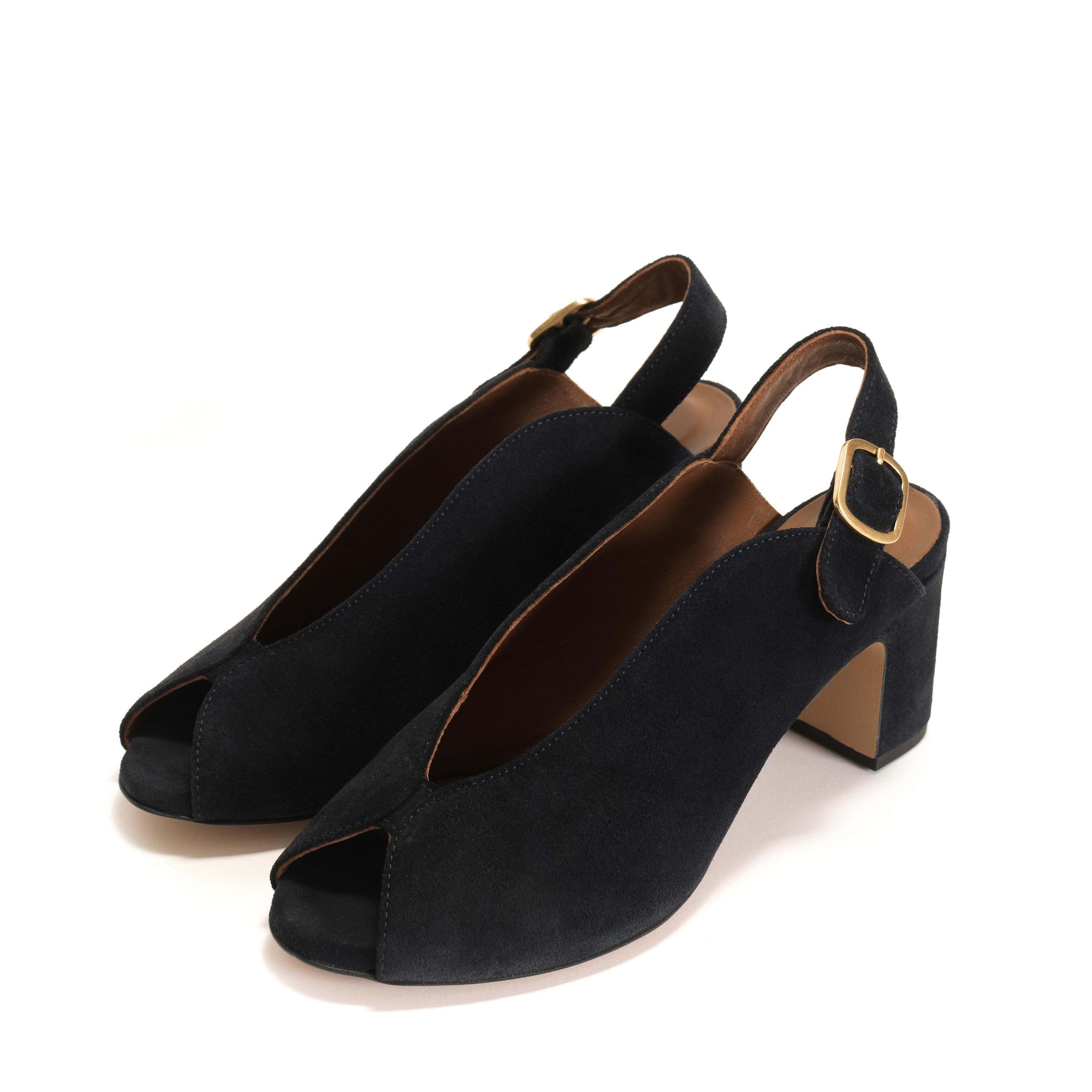 Trisia Calf suede Dark blue - Anonymous Copenhagen