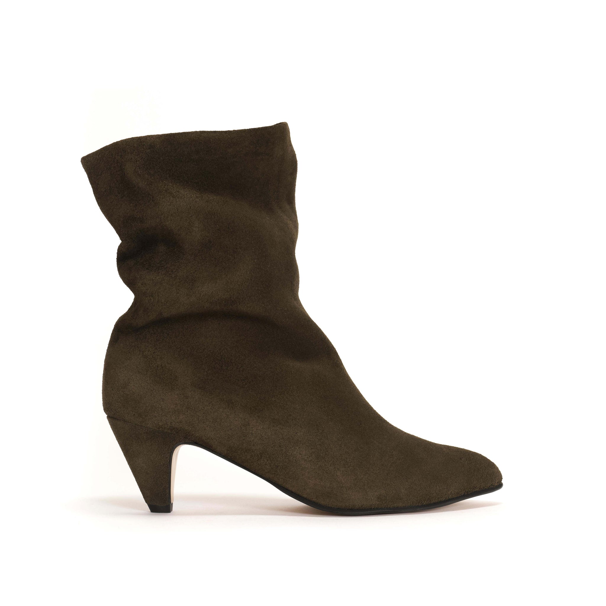 Vully 50 stiletto Calf suede Moss Green - Anonymous Copenhagen