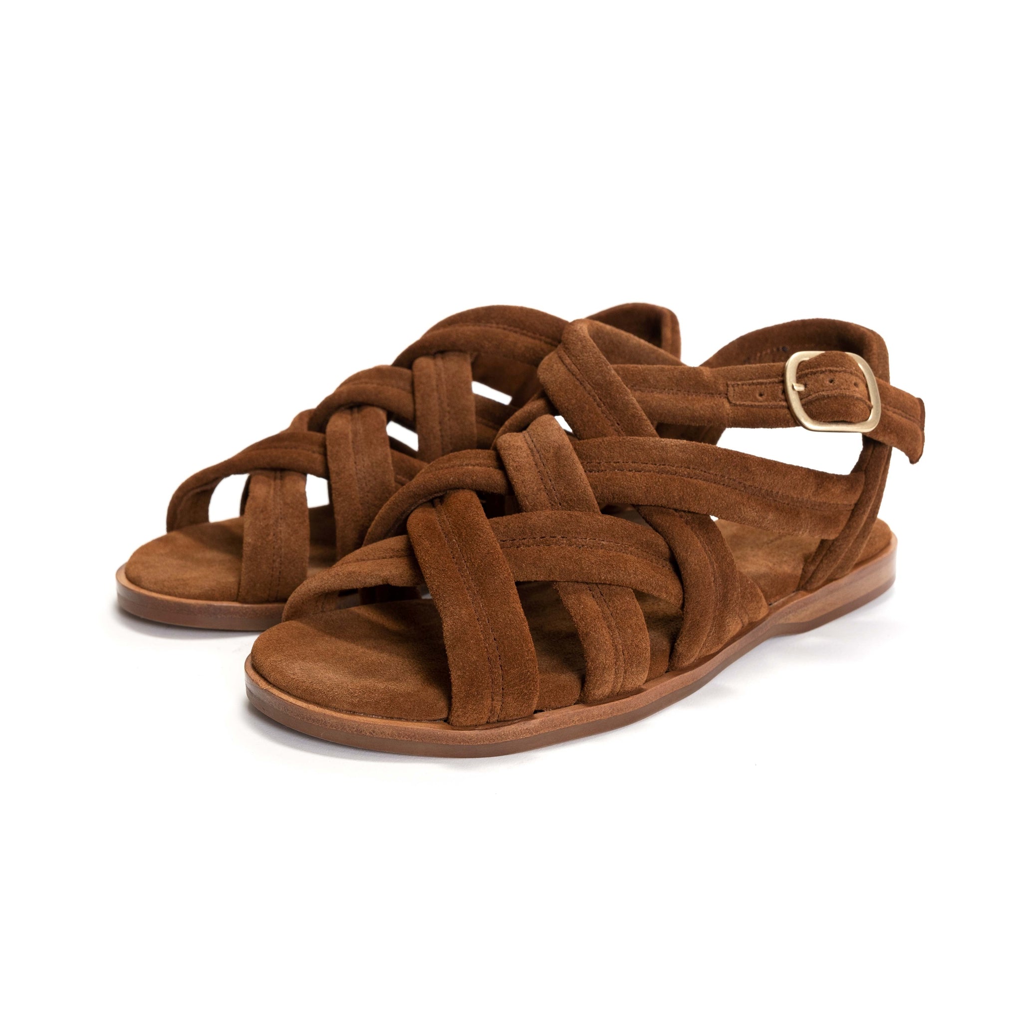 Betty 10 Calf suede Chestnut - Anonymous Copenhagen