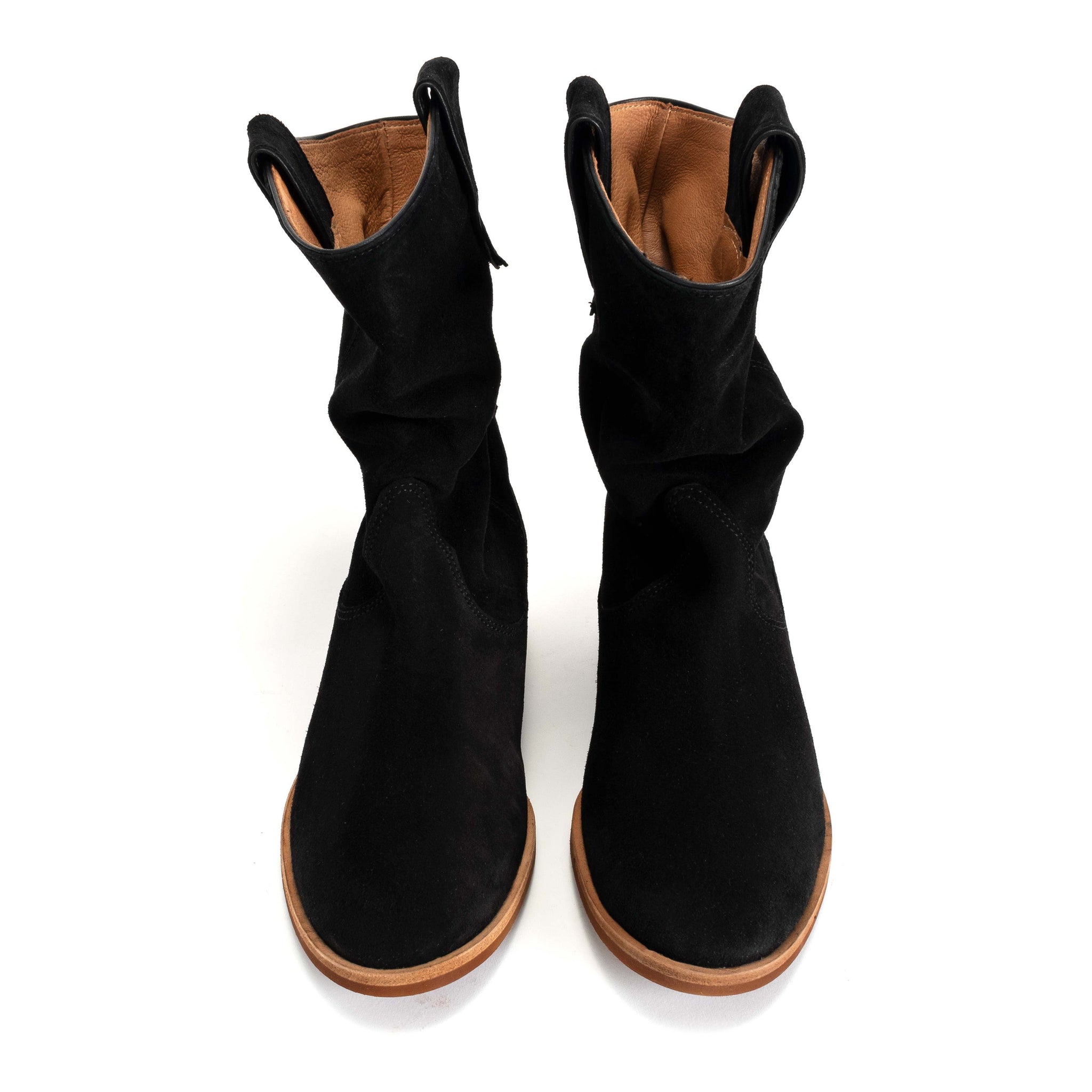 Claudia Oily Calf Suede Black - Anonymous Copenhagen