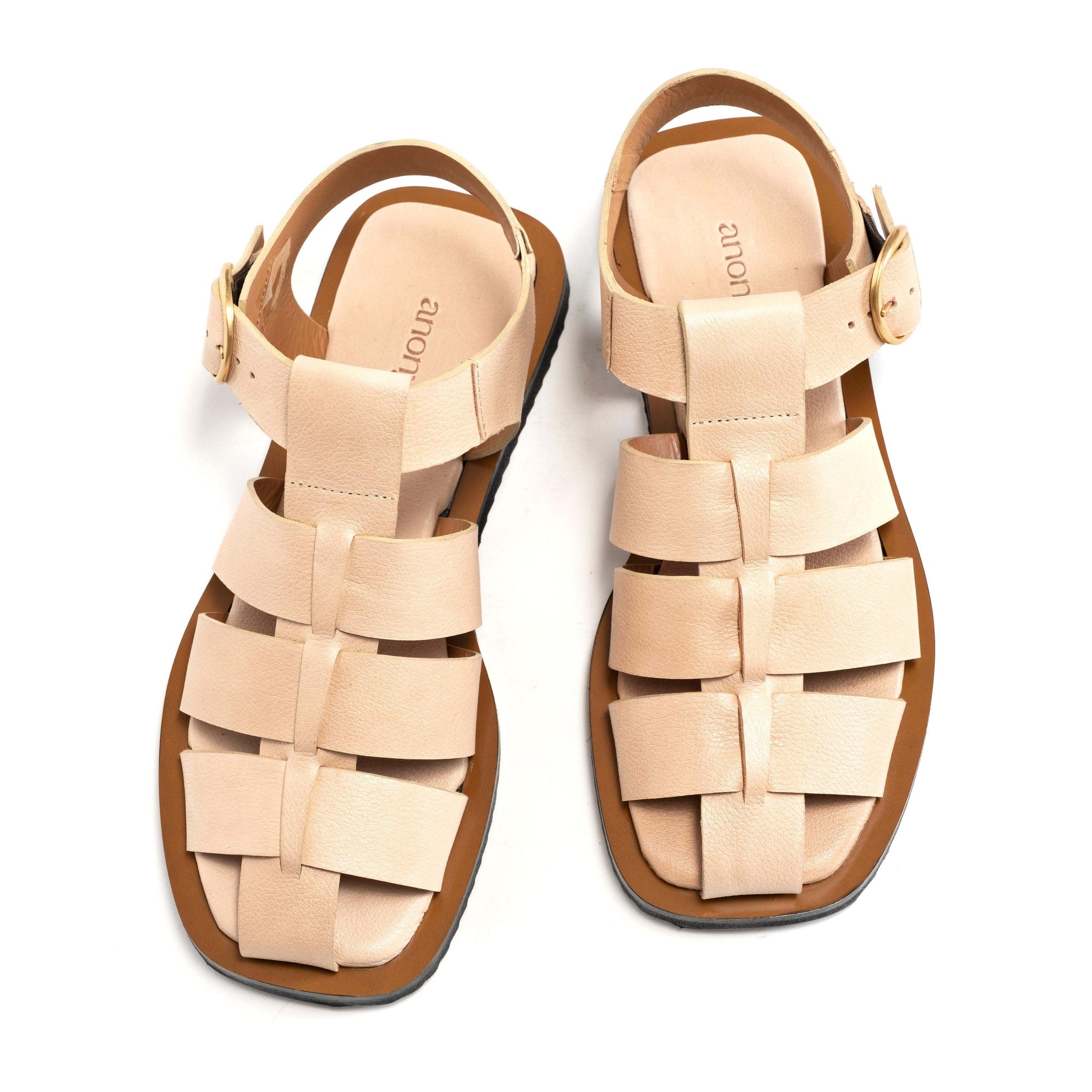 Hampell flats Grained vegetable tanned calf Nude - Anonymous Copenhagen