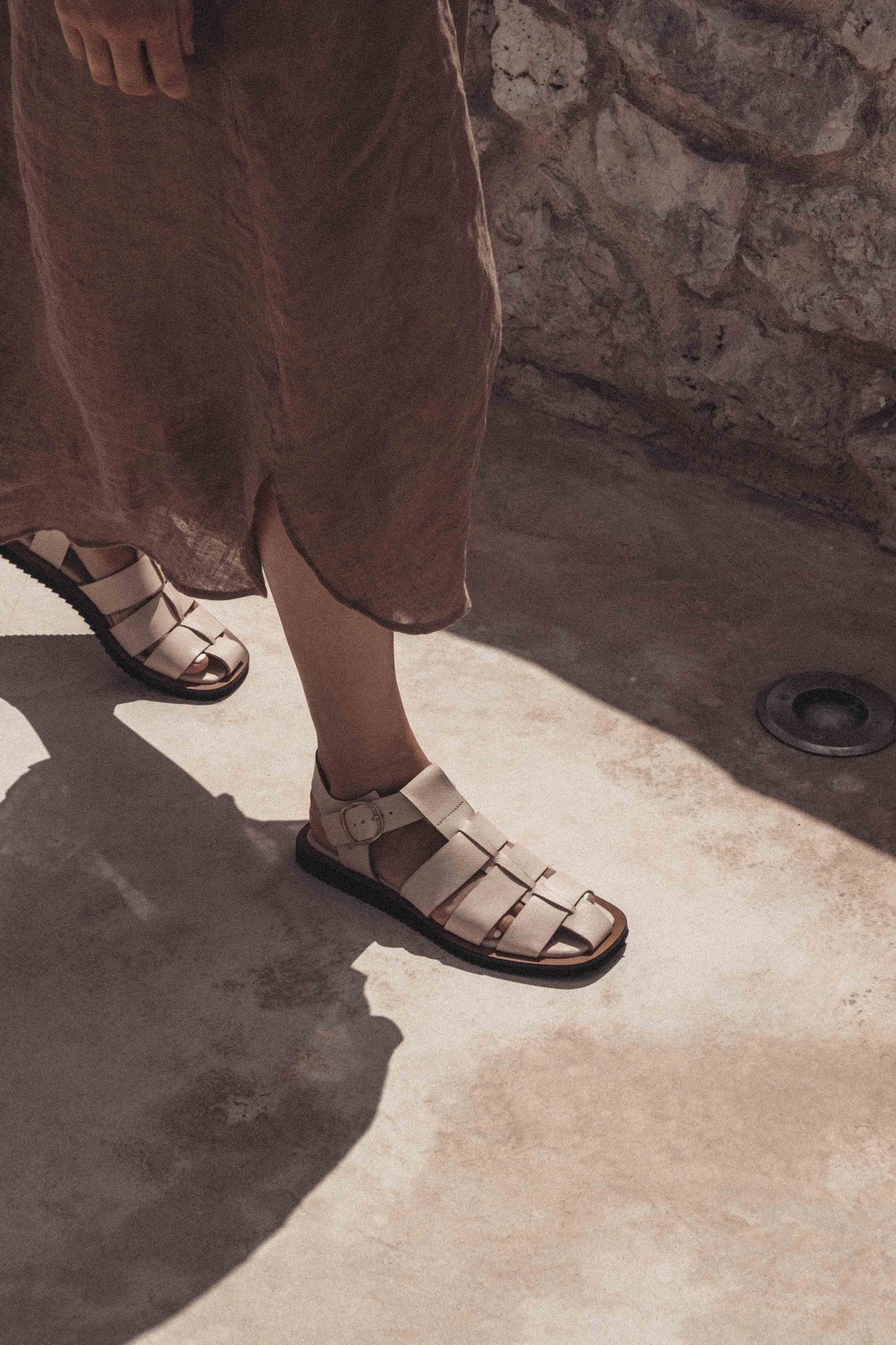 Hampell flats Grained vegetable tanned calf Nude - Anonymous Copenhagen