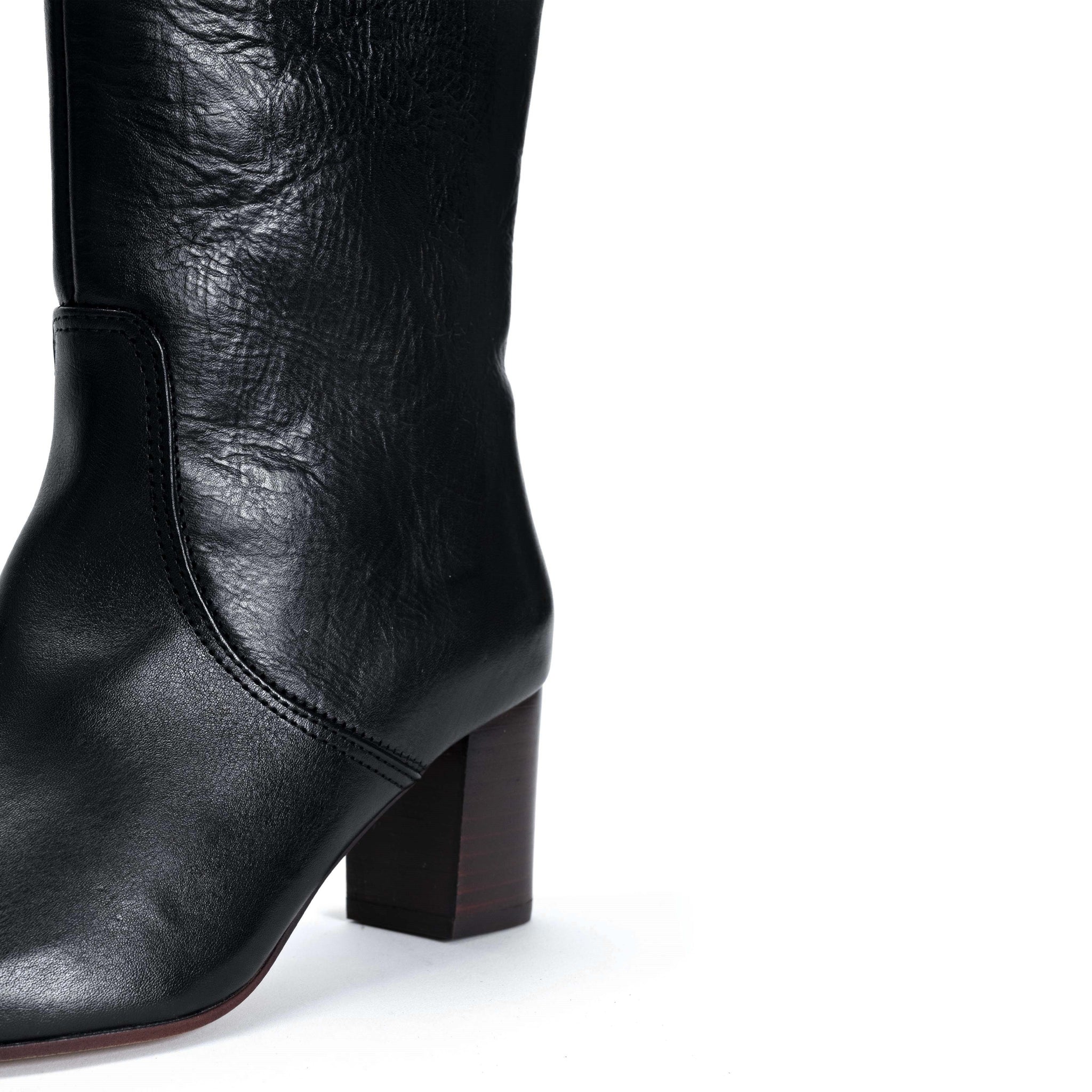 Henriette Vegetable Tanned Calf Black - Anonymous Copenhagen