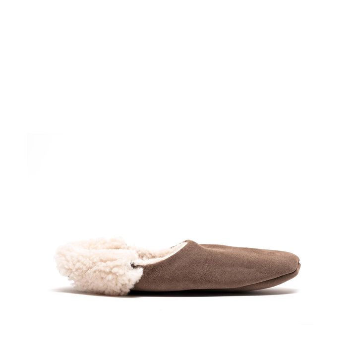 anonymous copenhagen Lambiees shearling Calf Suede Dark Taupe