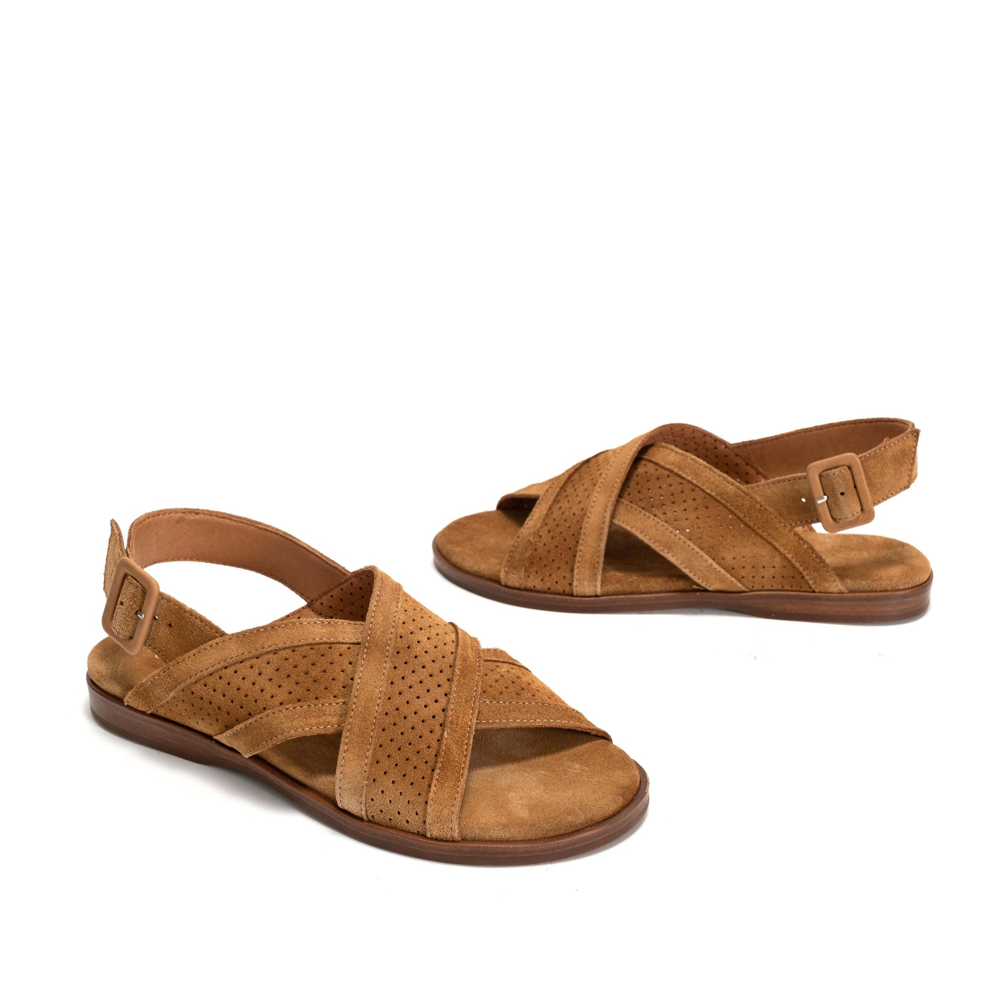 Leila 10 Calf Suede Bamboo Brown - Anonymous Copenhagen