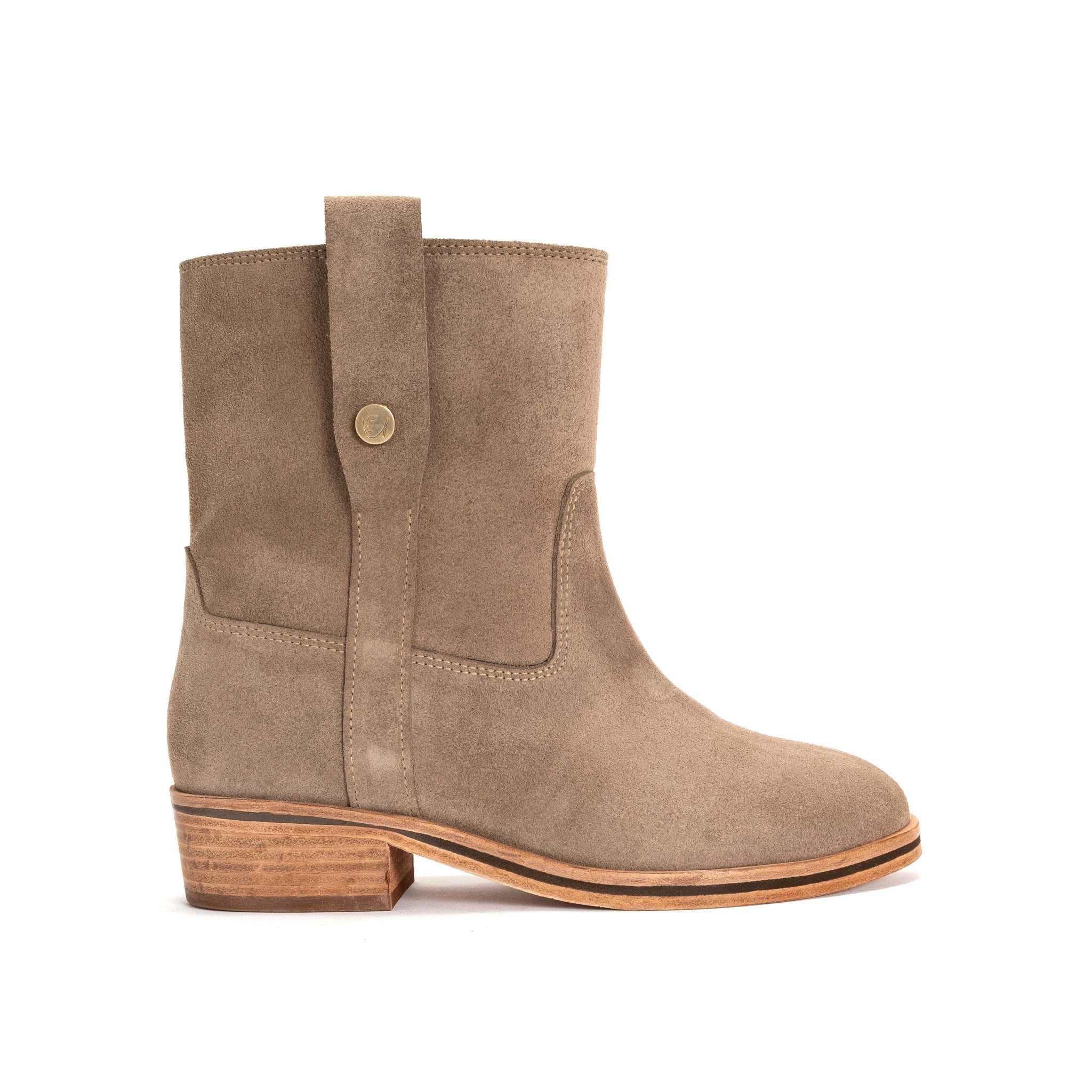 Lona Oily Calf Suede Mushroom - Anonymous Copenhagen