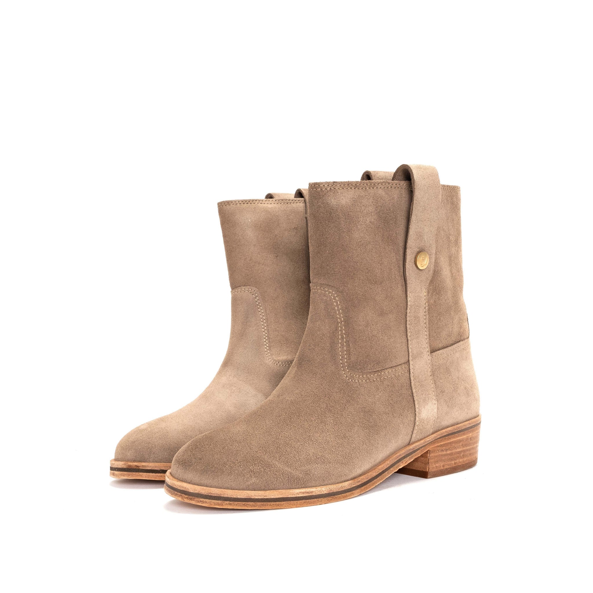 Lona Oily Calf Suede Mushroom - Anonymous Copenhagen