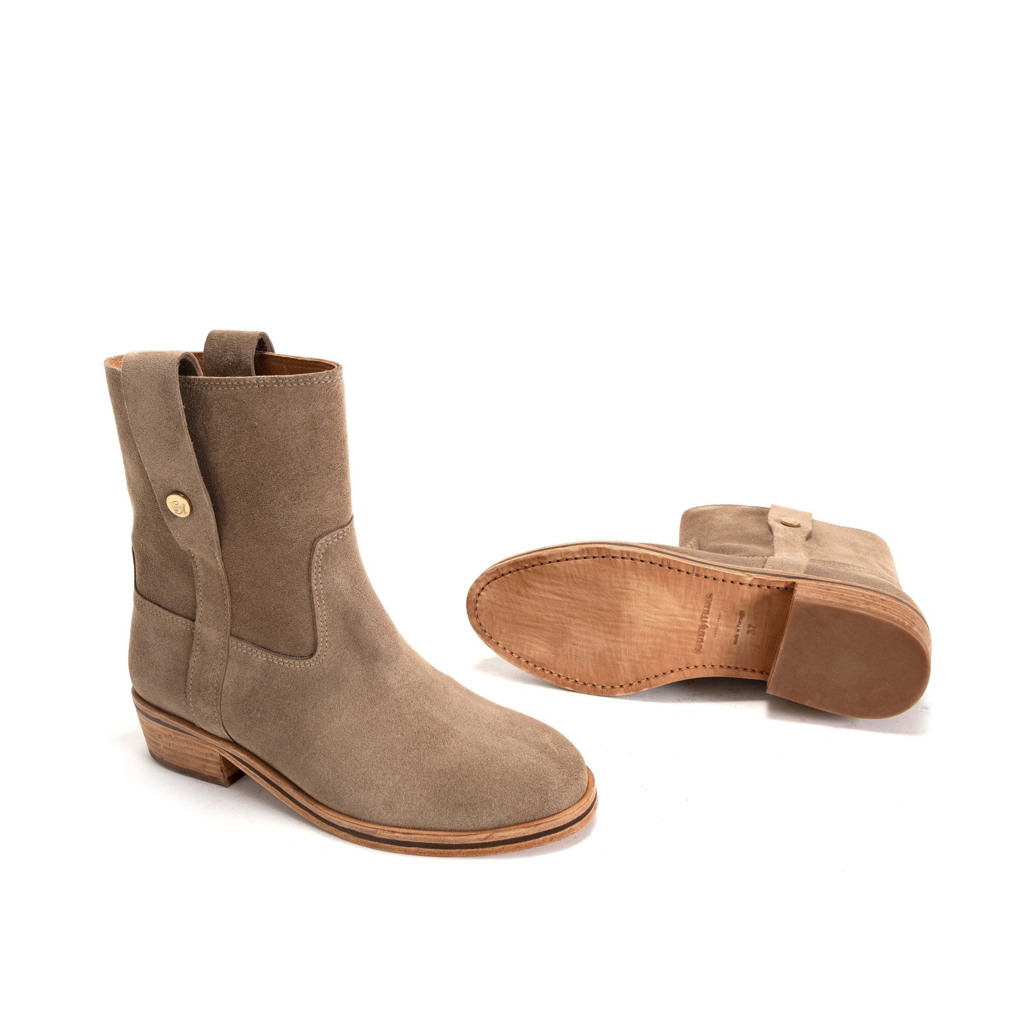 Lona Oily Calf Suede Mushroom - Anonymous Copenhagen