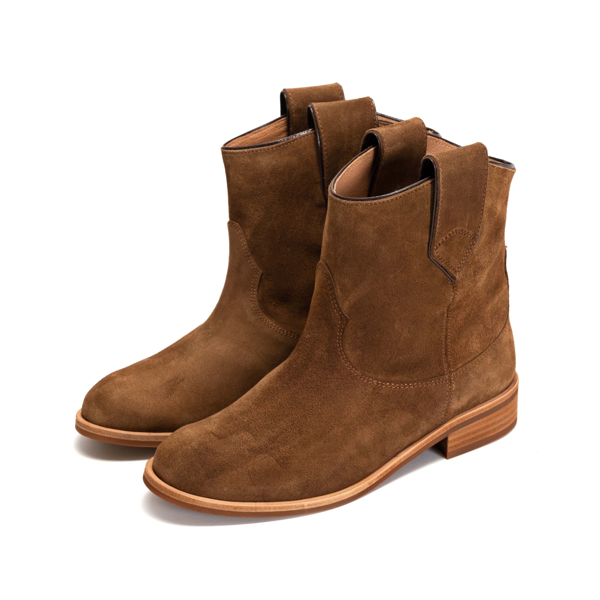 Monja Oily calf suede Cinnamon - Anonymous Copenhagen