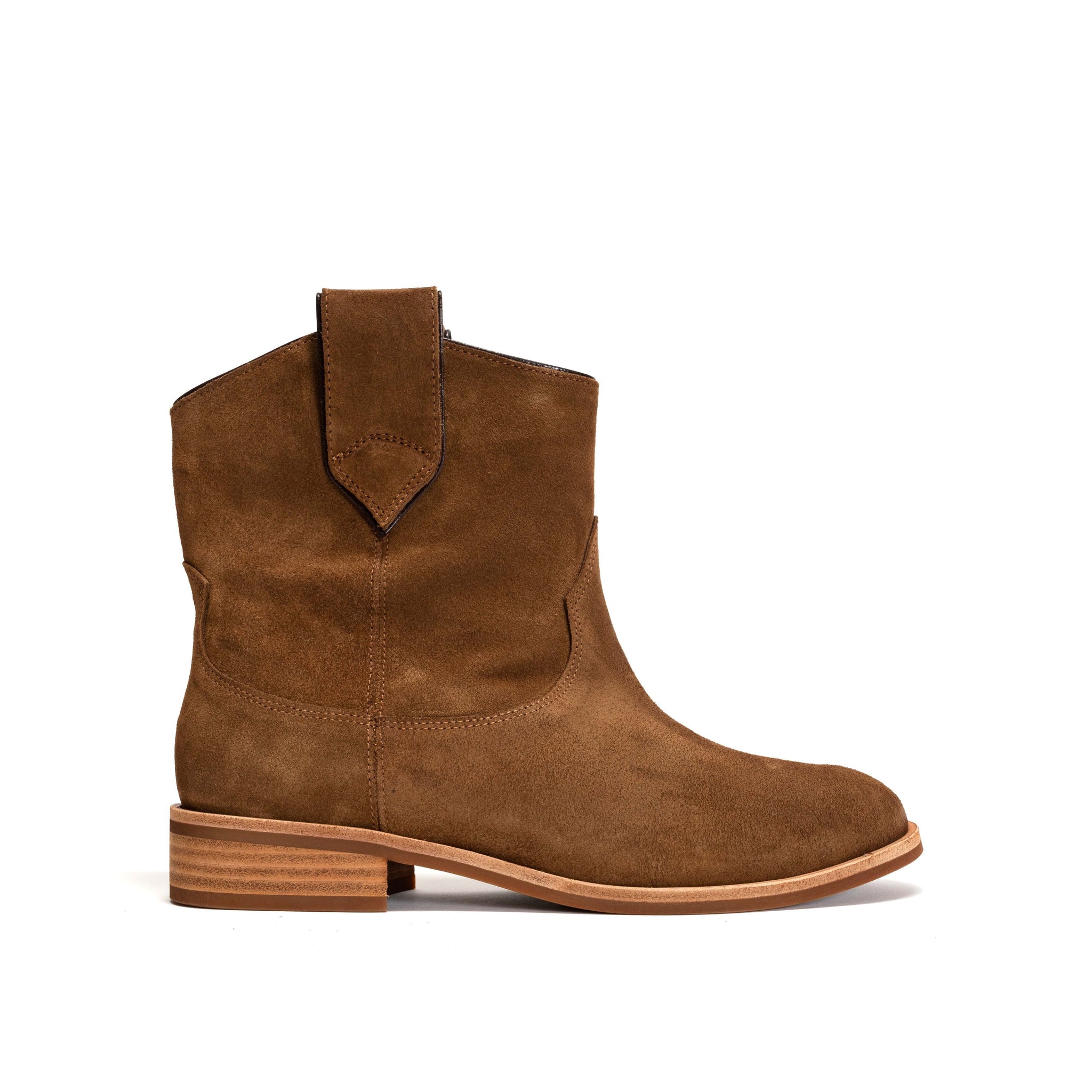 Monja Oily calf suede Cinnamon - Anonymous Copenhagen