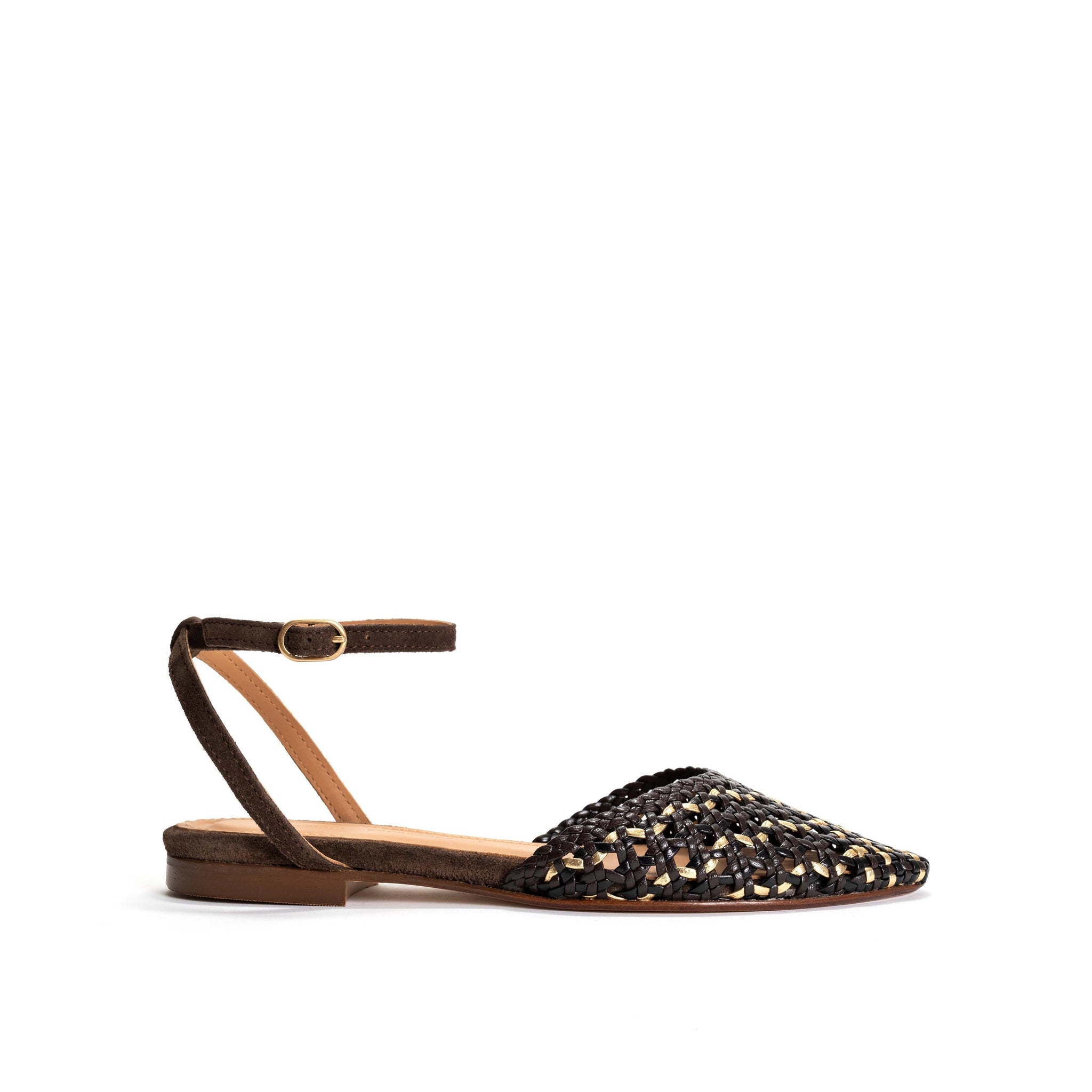 Senara 10 Hand-braided leather Coffee brown multi - Anonymous Copenhagen