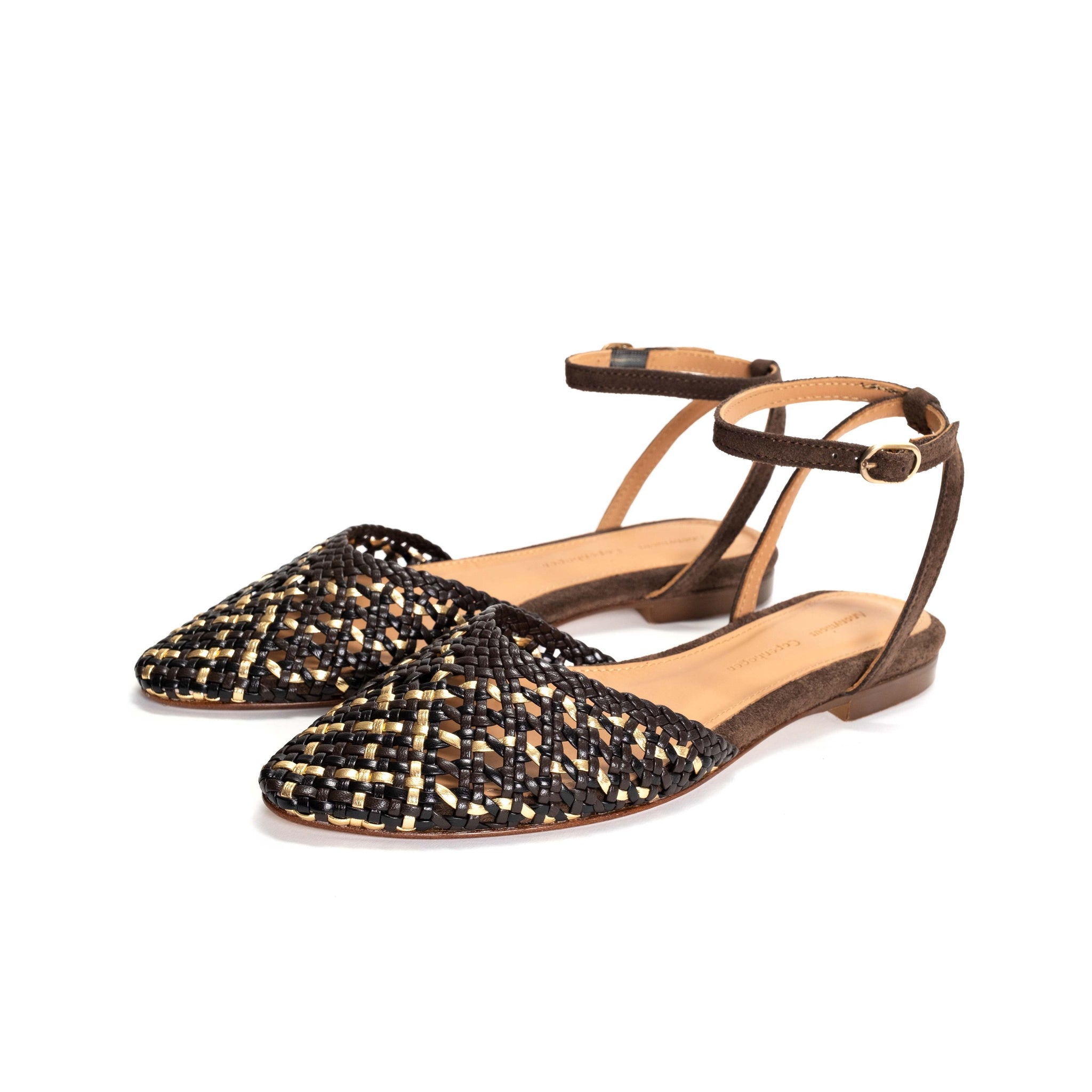 Senara 10 Hand-braided leather Coffee brown multi - Anonymous Copenhagen