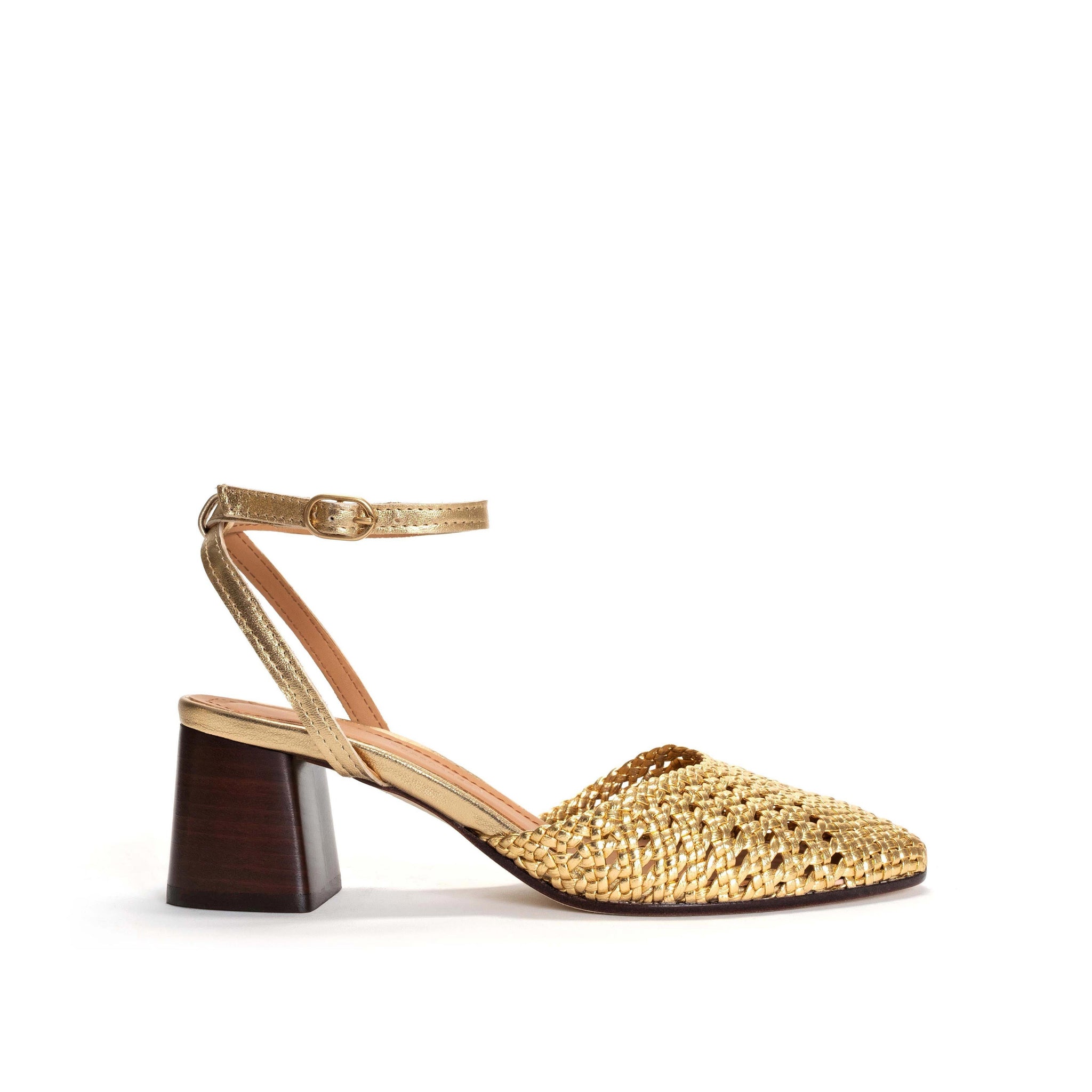 Senara 55 Hand-braided leather Gold - Anonymous Copenhagen