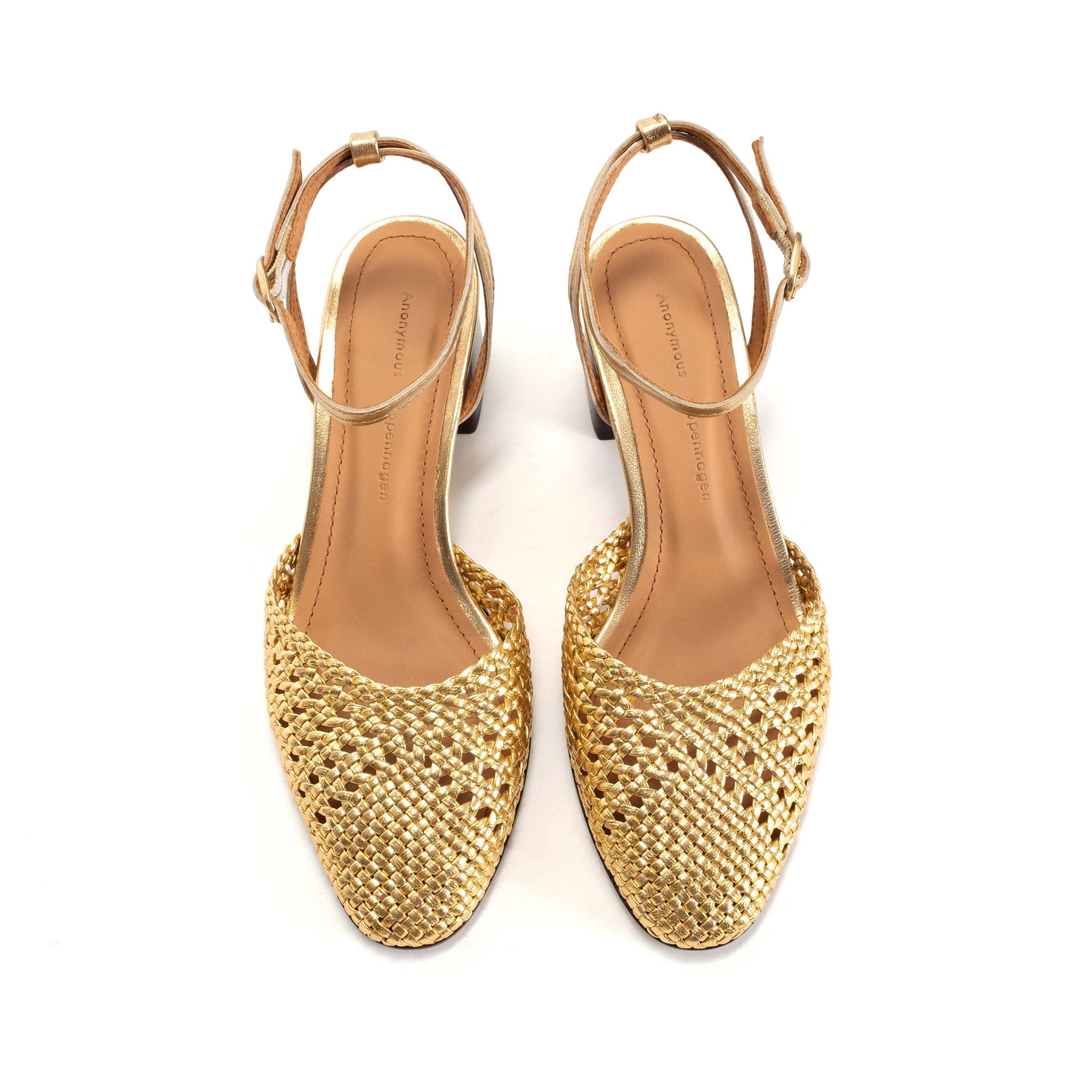 Senara 55 Hand-braided leather Gold - Anonymous Copenhagen
