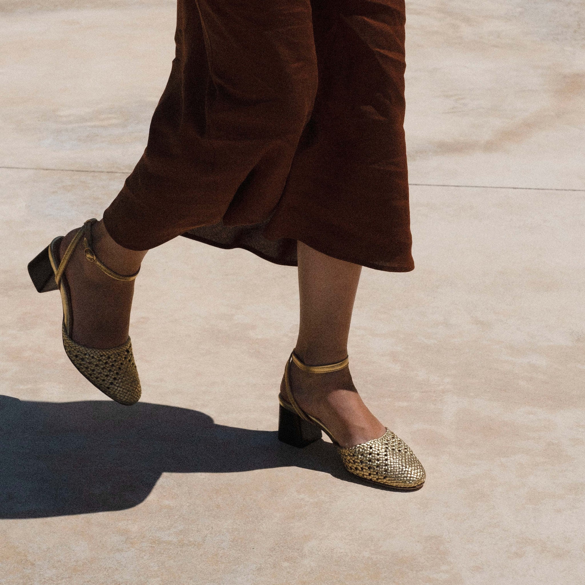 Senara 55 Hand-braided leather Gold - Anonymous Copenhagen
