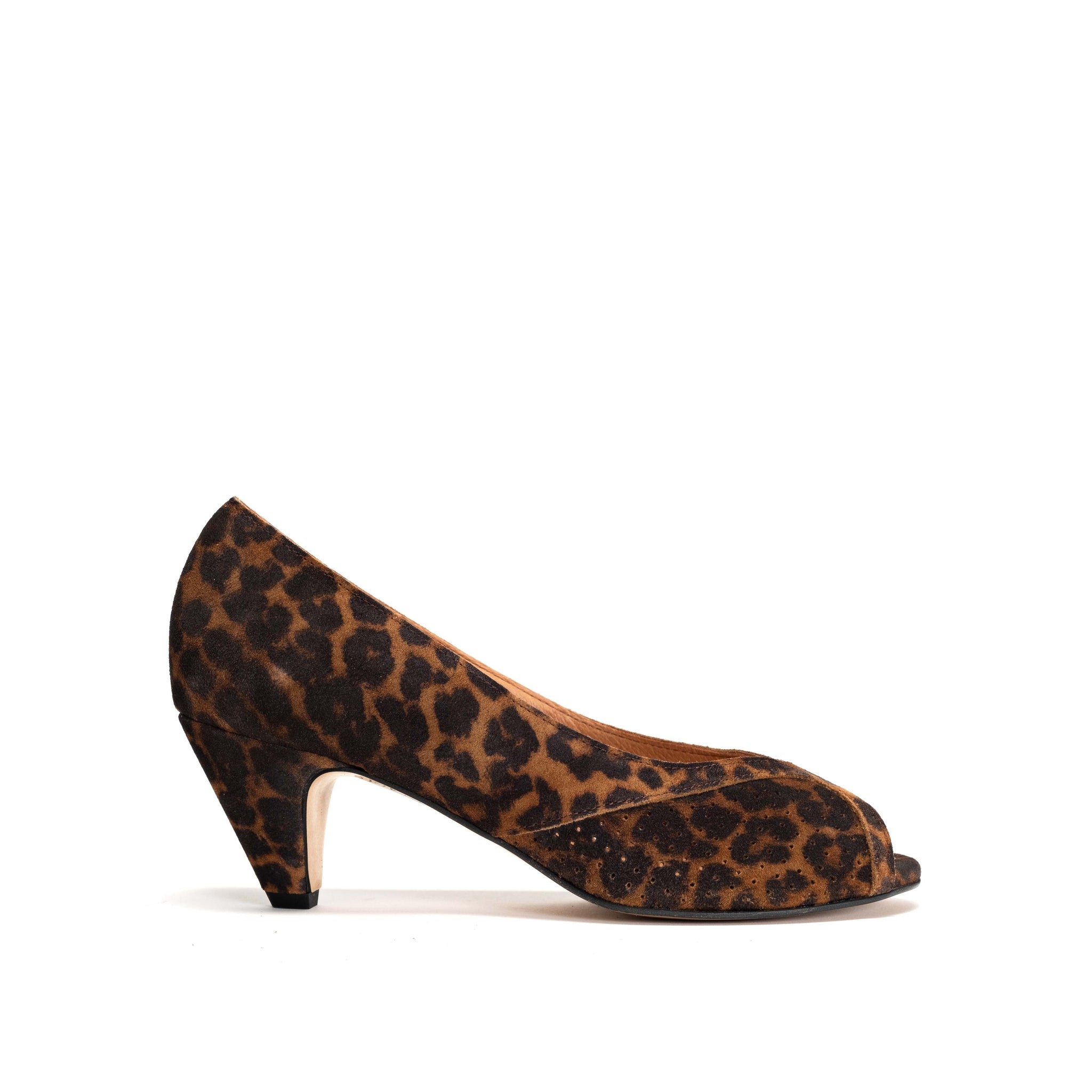 Tiffany Stiletto Calf Suede Print Leopard - Anonymous Copenhagen