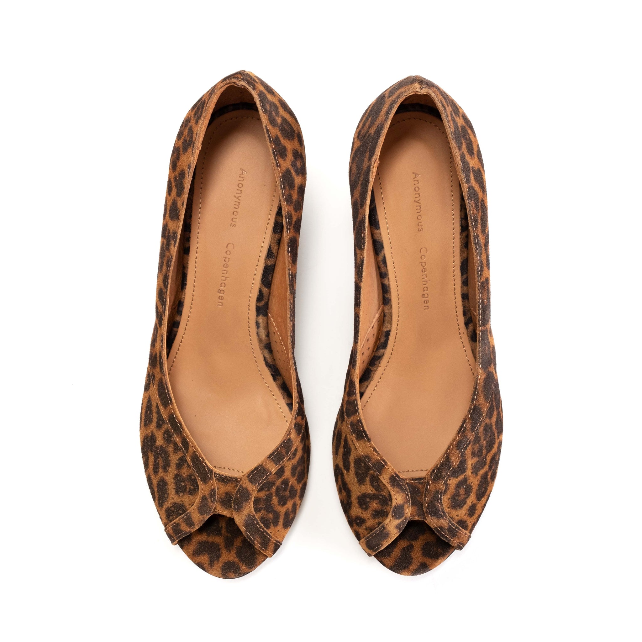 Tiffany triangle calf suede print Leopard - Anonymous Copenhagen