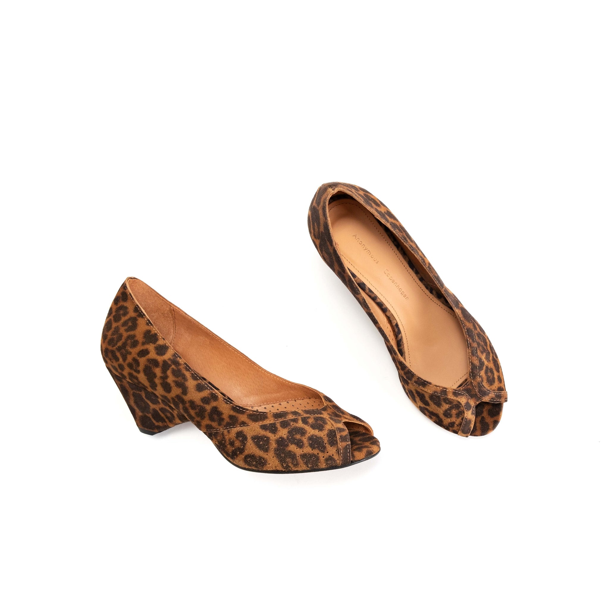 Tiffany triangle calf suede print Leopard - Anonymous Copenhagen