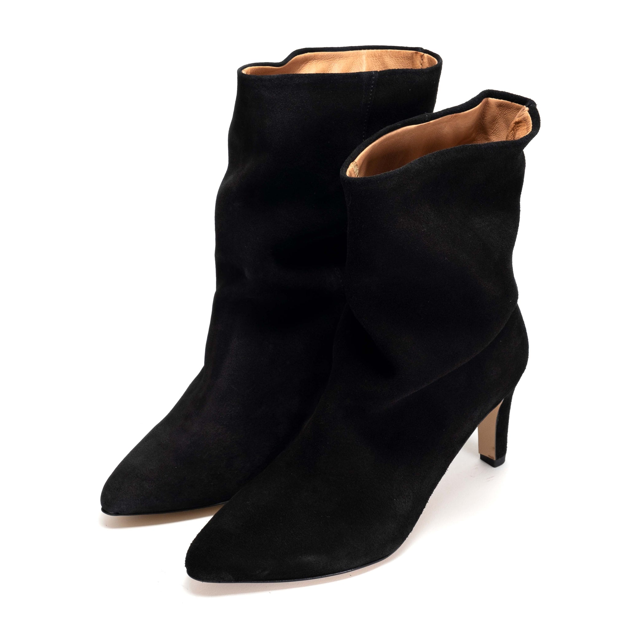 Vully 75 stiletto Calf suede Black - Anonymous Copenhagen